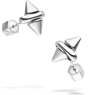 LIEBESKIND BERLIN Damen Schmuck – Ohrstecker im Spikes Design aus Edelstahl – in Silber & Gold – markant, modern & vielseitig kombinierbar – hochwertig verarbeitet & ideal für jeden Anlass