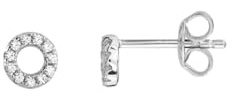 Xenox XS3431N Ohrstecker Happy Hour Silber Zirkonia Kreisform Ø 5 mm