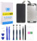 LCD Touchscreen Für iPhone 6S A1633,A1688,A1700 Schwarz Display Ersatz Bildschirm Display Reparaturset Digitizer Assembly mit Werkzeuge Inklusive Homebutton, Hörmuschel, Frontkamera, Näherungssensor