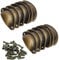 beihuazi® Muschelgriff Möbelgriffe Antik Vintage Schrankgriffe Mit Schrauben 82 X 35 mm für Kabinett Schubladen Schrank Apothekerschrank(12 Stück)