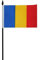 FlagSuperstore Bandera de Rumanía con forma de mano pequeña de 15,24 x 10,16 cm