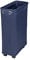WENKO Wäschesammler Corno Navy, schmaler Wäschekorb mit vier leichtgängigen Rollen, Wäschetruhe aus 100% Polyester, Fassungsvermögen 43 L, (B x H x T): 18,5 x 60 x 40 cm