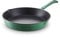 Barbary & Oak BO800255GRN Cast Iron Round Fry Pan with Durable Enamel Interior, 26cm, Verdigris Green