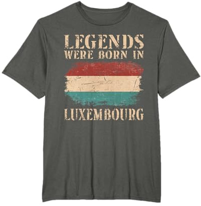 Vintage Design Luxemburgische Flagge Luxemburg T-Shirt