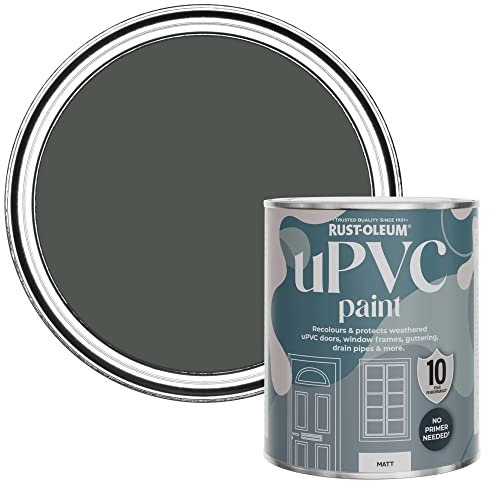 Rust-Oleum Dark Grey uPVC Door and Window Paint in Matt Finish - Graphite 750ml