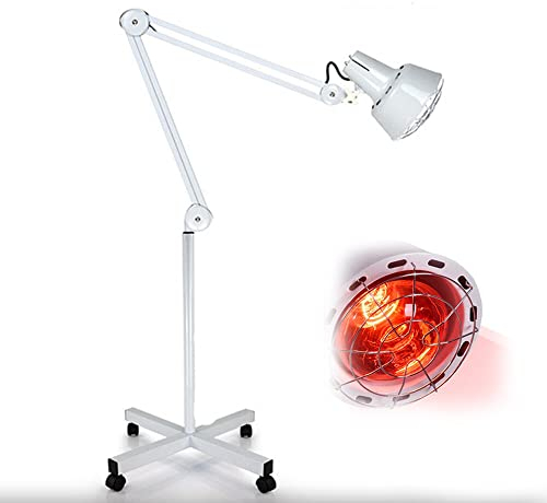 SENDERPICK Lampe infrarouge 275 W pour thérapie par la chaleur - Lampe à lumière rouge - Projecteur IR Bulb - Avec trépied à rouleau