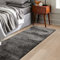 KARAT Bettvorleger Elite - Flokati Bettumrandung - Teppich Läufer für Schlafzimmer Wohnzimmer - Flauschiger Teppichläufer (67 x 160 cm, Dunkelgrau)