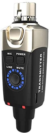 XVIVE U3T - Trasmettitore Plug-and-Play per Microfono Wireless, Banda di Frequenza 2,4GHz - Fino a 5 Ore di Autonomia e Batteria al Litio Inclusa, Audio Digitale 24-Bit/48kHz con Bassa Distorsione