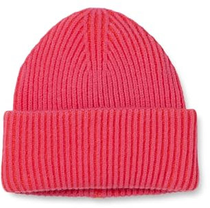 The Drop Rippstrickmütze für Damen, Bliss Zweifarbig, Rot/Orange, Einheitsgröße