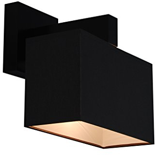 alfalux Wandleuchte Innen Wandlampe Mit Lampenschirm LED Lampe Aus Holz Für Wohnzimmer Schlafzimmer Kinderzimmer Treppenhaus Wandlampen Wandleuchten Dunkel Braun JK22D
