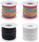 Gummiband für Armbänder, 1 mm, 4 Rollen - Elastisches Band für Armbänder, Elastische Schnur für die Herstellung von Armbändern, Halsketten, Perlen und Bastelarbeiten