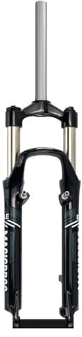 HIMALO 26 Inch Mountain Bike Suspension Fork Travel 100mm MTB Spring Fork 1-1/8 Straight Tube Disc V Brake Bike Fork QR 9mm Manual Lockout (Color : Black Gray)