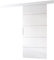 MINIO go for it - Schiebetür Komplettset CLEAN B, 86 cm Breit, Schiebetüren, Wandmontage, Schiebetürsystem, Zimmertüren - Weiss Matt
