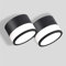 Temgin 2er IP65 Deckenleuchte Aufputz Schwarz Matt LED 12W 3000K Warmweiß Deckenspots Aluminium 230V Ø10cm Aufbauleuchte Deckenlampe Spots Badezimmer