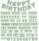 SUNBEAUTY Buchstaben Girlande DIY Selber Gestalten - Grüner Alphabet Banner Individuell Über 100 Letters - Party Dekoration Zimmer Deko