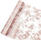 28cm x 10m Tischläufer, Glänzend Rosegold Tischband Polyester Tischdeko Tischläufer Rolle Tischdecken für Party Geburtstage Hochzeiten Taufen Weihnachten (Rosé Gold)