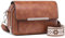 Roulens Damen Handy Umhängetasche, Vegan Leder Crossbody Bag Schultertasche mit Verstellbar Abnehmbar Breiter Gurt