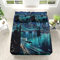 Spannbettlaken für Boxspringbett 90x200cm, New York City Brooklyn Bridge Rutschfestem Weiche Spannbetttuch, Mikrofaser Matratzenschoner bis 30cm Hohe für Jungen Mädchen + 2 Kissenbezügen