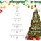 Albero di Natale da parete illuminato albero di Natale in legno con alberi con luce per interni ed esterni, casa, giorno del ringraziamento, decorazione natalizia calda