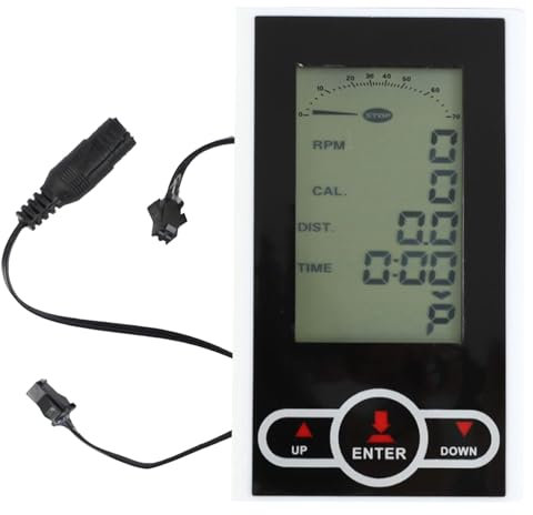 Pastoralist Bike Computer, 5.4x3.2 Inch Lcd Stationary Bike Speedometer, Portable Exercise Bike Odometer and Speedometer for Speed, Calories, Mileage, Bike Computer