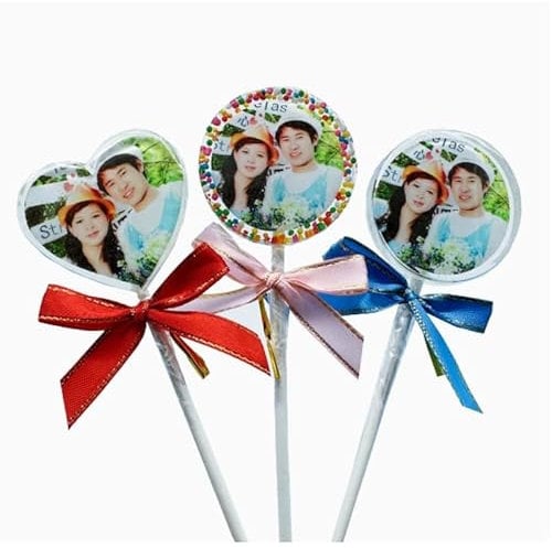 Custom Lollipops,Personalize Handcrafted Photo/text/Logo Candy,Gifts for Graduation,Birthday (3 Pieces)