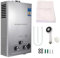 Scaldacqua istantanea a gas, 16 KW, GPL propano, portabilità 6 l, scaldabagno a gas, scaldabagno Tankless istantaneo, per campeggio, caravaning e casa
