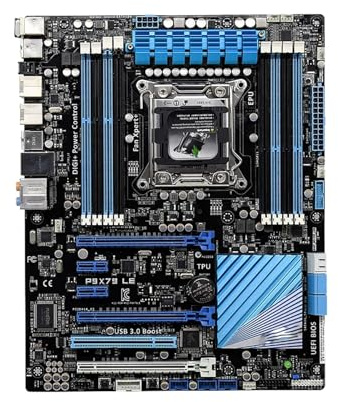 WLTDYZZLDN Fit For ASUS X79 Motherboard P9X79 LE Mining LGA 2011 DDR3 64GB 3×PCI-E 3.0 X16 Support Xeon E5 2650 V2 Core I7 Cpus USB3 motherboard