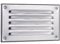 Polished Chrome Air Vent Grille with Fly Screen / Mesh / Net Metal Wall Ventilation Cover (165mm x 100mm, Chrome)