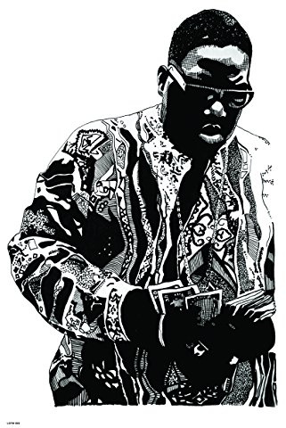 onthewall Kunstdruck Notorious Big, Musik-Idol, ikonischer Rap-Künstler, Kunstdruck, Poster, 50 x 70 cm