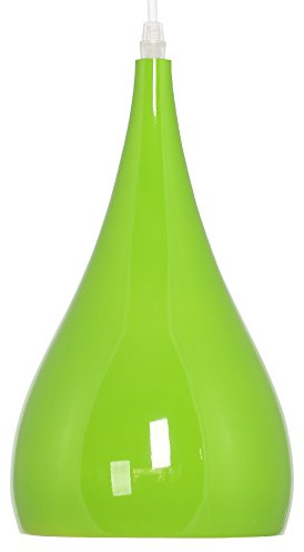Modern Simplicity Küchen Pendelleuchte Loft Metall Optik Hängeleuchte Lampenschirm E27 Fassung Ø16cm (Grün)