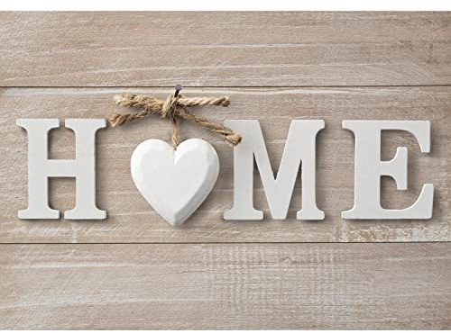 Runa Art Fototapete Home Herz Holz Modern Vlies Wohnzimmer Schlafzimmer - Made in Germany - Grau 9385010a