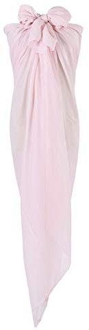 PB-SOAR XXL Damen Einfarbig Sarong Pareo Strandtuch Wickeltuch Bikini Cover up Wickelrock Multifunktions, Weich und Leicht (Hell Rosa)