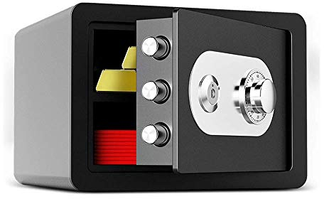 Safes Tresor mit zahlenschloss Mechanischer Deposittresor 25cm feuerfest Schlüssel Schrank Bedside geldkassette Büro Schmuck Kabine Einwurftresor