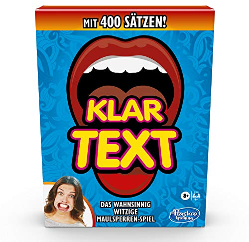 Hasbro 61119434 Klartext Spiel Mundstück Herausforderung Für Freunde, Familien und Kinder ab 8 Jahren