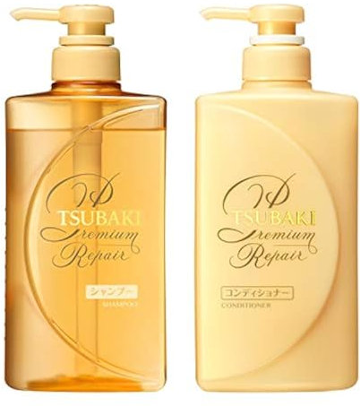 Shiseido Tsubaki Premium Repair Floral Fruity Shampoo und Conditioner, je 490 ml
