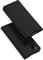 DUX DUCIS Hülle für Samsung Galaxy A12, Leder Klappbar Handyhülle Schutzhülle Tasche Case mit [Kartenfach] [Ständer] [Magnetisch] für Samsung Galaxy A12 (Schwarz)