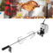 YARDIN Grillspieß Set 117cm Rotisserie Brathähnchen Drehspieß mit Edelstahl Motor 220V - 240V mit 2X Fleischnadeln Universal Grillspiess(Grill und 2 Gabel)