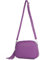 modamoda de - T238 - ital. Damen Umhängetasche Leder Medium, Farbe:Purple