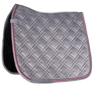 HKM Berry Saddle Cloth Deep Grey Pony Dressage