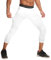 WISREMT Kompressionshose Herren Basketballhose mit Knieschoner Protector Gear 3/4 Kompressionsstrumpfhose Leggings