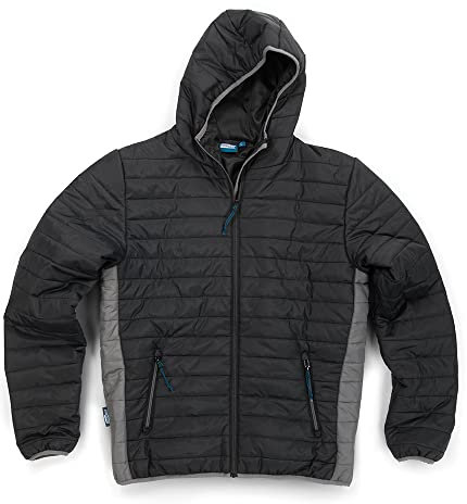 Tough Grit 2-Tone Hard Wearing Work Jacket, Black/Charcoal, Size M