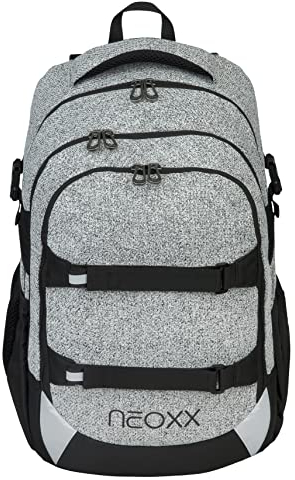 neoxx Active Schulrucksack I Schulranzen für die weiterführende Schule I Ergonomischer Rucksack für Jungen und Mädchen I Tornister (Wool the World)