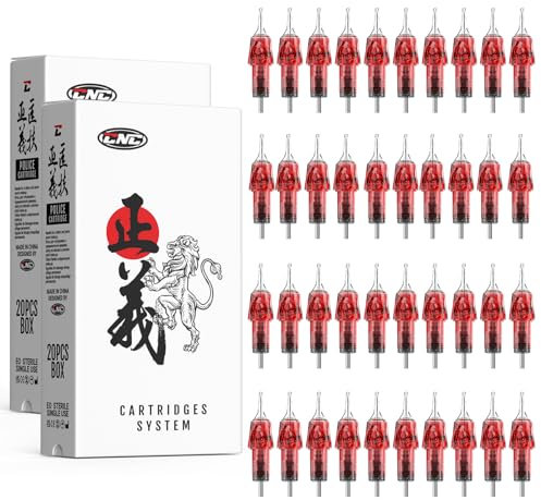 CNC Tattoo Nadeln Set 40 stück Tattoo Cartridges Einweg Mixed #10 Bugpin Round Liner Shader 3RL 5RL 7RL 9RL 7RS 9RS Tattoo Needles EN04R-40KIT-DG