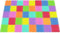 meiqicool Eva Puzzle Matte aus Schaum,Eva Schaum Matte für Baby,Eva Schaum Interlocking Bodenmatten,40 Titel und Kanten übung Matte,12 von 12(30x30cm) 09G40