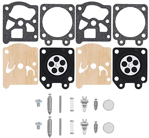 VGOL 2 Sets Vergaser Vergaser Reparatur Kit Dichtungsmembran kompatibel mit Stihl 024 026 MS240 MS260 Kettensäge ersetzt K11-WAT Vergaserteile