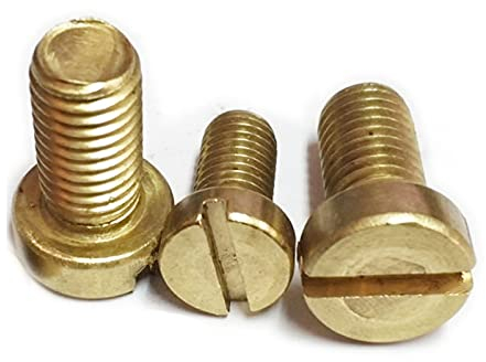 5–100 Stück M2 M2,5 M3 M4 M5 M6 M8 Messing-Schlitz-Zylinderschraube DIN84 Messingschraube Messingschraube GB65 (Color : M3x16 (50pcs))
