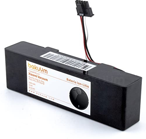BAKUUM Batería 6200 mAh para Xiaomi Mop 2S / Mop P/Mop Pro / STYJ02YM / XMSTJQR2S. Capacidad de 6200 mah 46.08Wh 14.4V. Larga autonomia. Rendimiento Optimizado. Facil Montaje..