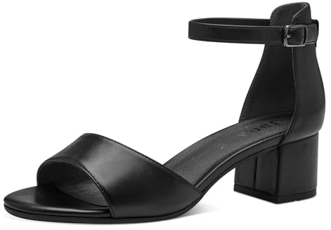 Jana Damen 8-28361-42 Sandalen, Schwarz, 39 EU