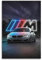 KTIN Kunstdruck auf Leinwand, Motiv: Deutscher Sportwagen BMW F82 M4, Rennauto, dekoratives Gemälde, Wandposter und Kunstdruck, modernes Familienschlafzimmer-Dekor-Poster, 30 x 45 cm