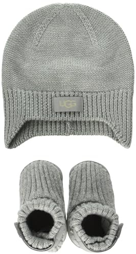 UGG Unisex Kinder Skylar And Beanie Hausschuh, Grau, 18 EU